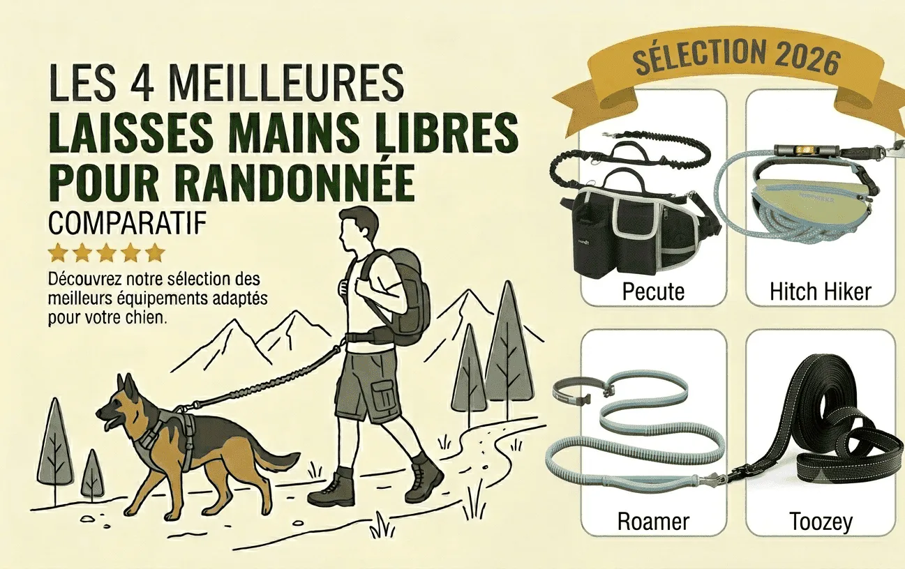 Laisse main libre pour chien : notre sélection