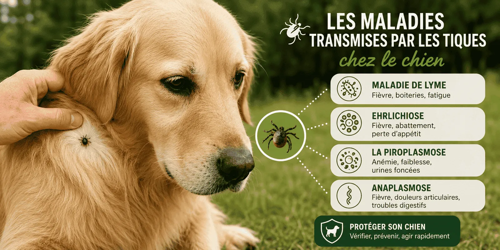 Maladies transmises par les tiques au chien : ce que tout randonneur doit savoir